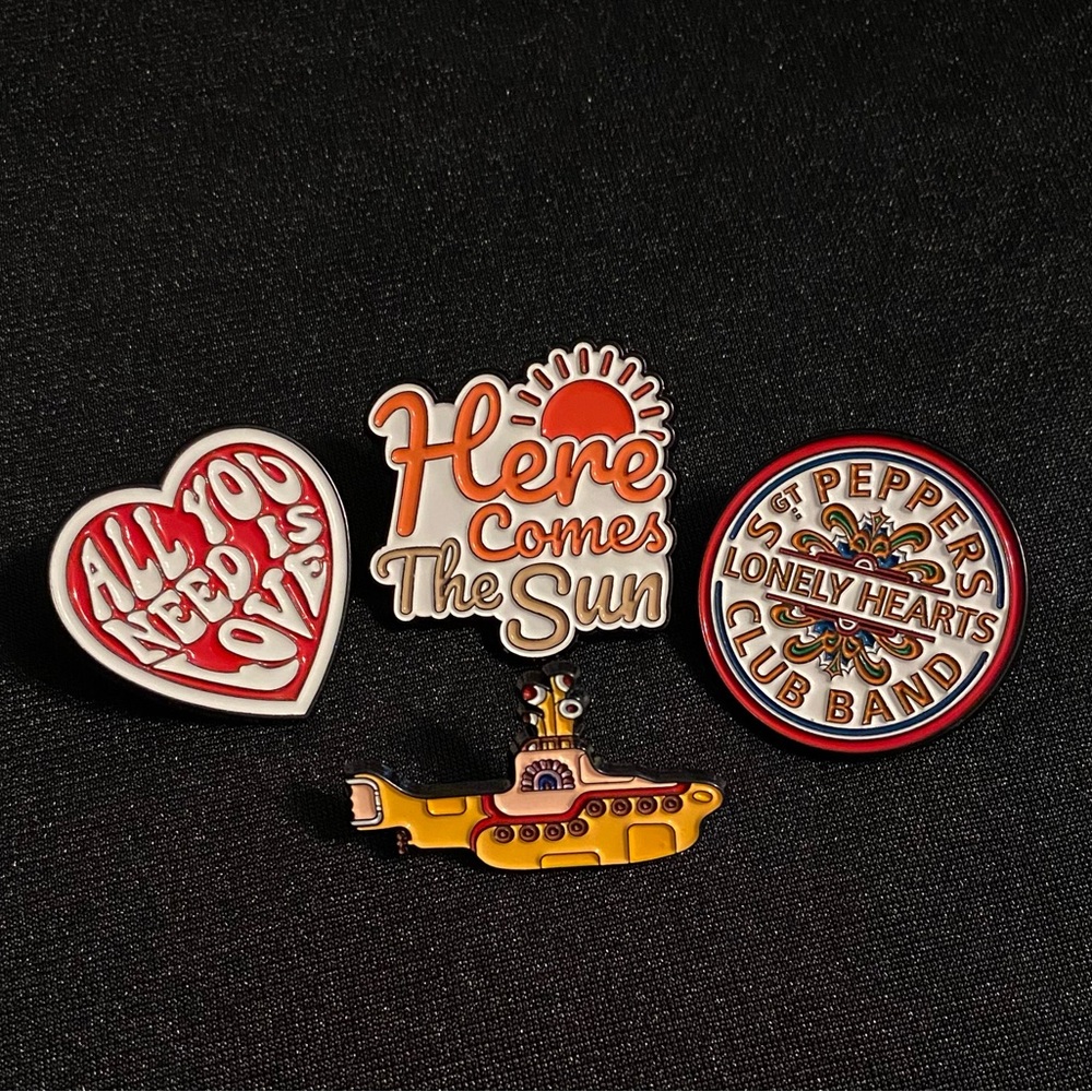 George Harrison gave us this beautiful song | Unisex enamel pin or magnet shines - Picture 3 of 3